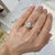 Gender: Ladies Metal Type: 18K White Gold Ring Size: 6.5 Weight: 6.45 grams One ladies 18K white gold diamond engagement...