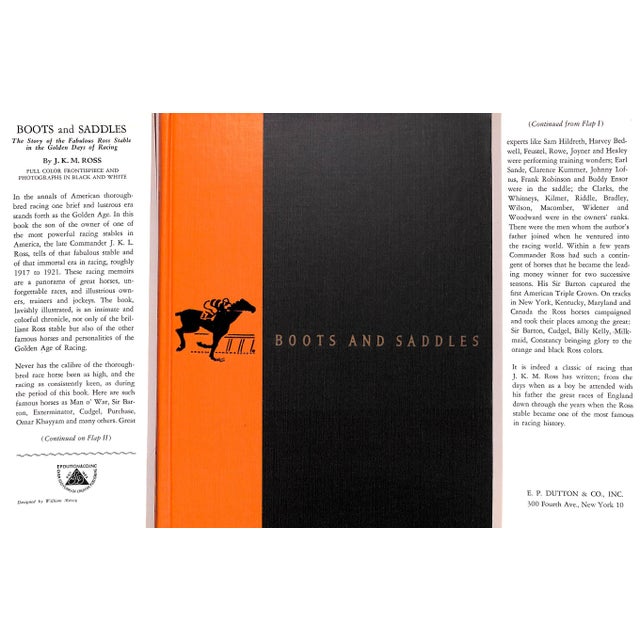ROSS, J.K.M. [272] pp. Dutton 1956 First Edition 9 1/2" x 6 1/2" Sir Barton was the first horse to capture the American...
