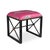 Scalamandre Maison by Port 68 Medallion Black with Leaping Cheetah Bubblegum Single Bench For Sale - Image 9 of 9