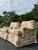Textile Pair of Thomasville Floral Overstuffed Lounge Chairs For Sale - Image 7 of 12
