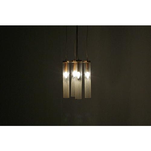 Mid-Century Brass and Glass Suspension Lamp from Arredoluce Monza, Italy, 1960s For Sale - Image 18 of 18