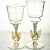 Murano Vintage Mid 20th Century Hand Blown Venetian Glass Goblets- Set of 10 For Sale - Image 4 of 7