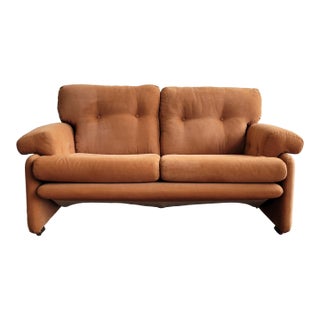 1970s Coronado Loveseat Attributed to Afra & Tobia Scarpa for B&b Italia For Sale