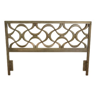 Stanley Furniture 'Theme II' Sculpted Queen Headboard For Sale