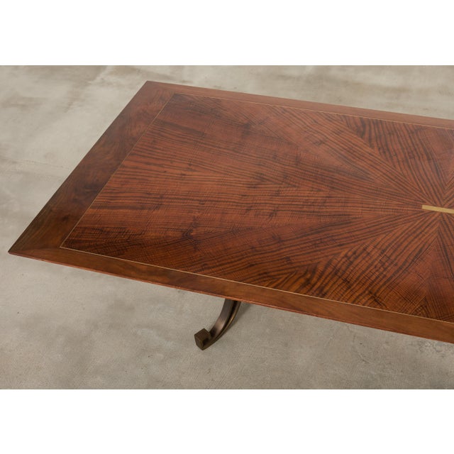 Maison Ramsay Attributed Neoclassical Bronze Dining Table 10 Ft For Sale In Sacramento - Image 6 of 18