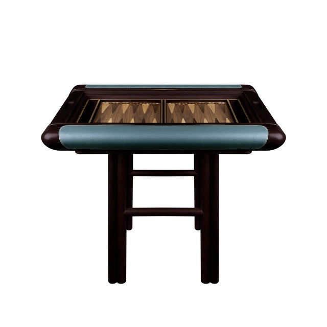 Jacoby Backgammon Table by Wood Tailors Club For Sale - Image 4 of 12