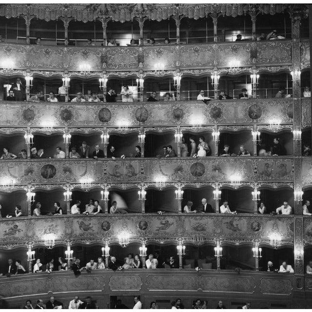 La Fenice A general view of the boxes at La Fenice, the Venice Opera House, 1954. (Photo by Erich Auerbach/Getty Images)...
