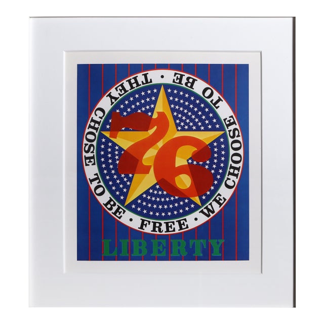 Liberty, 1975 Offset Lithograph by Robert Indiana For Sale