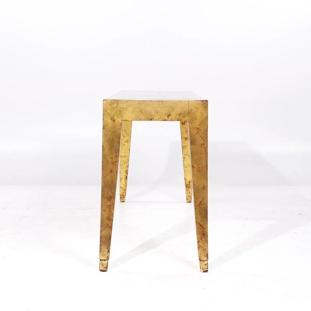 J. Robert Scott J. Robert Scott Gold Leaf Console Table For Sale - Image 4 of 10