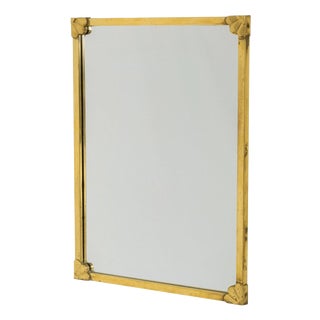 Antique Mirror with Brass Frame, 1900s For Sale