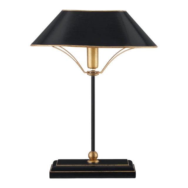 Currey & Company Daphne Black Table Lamp For Sale