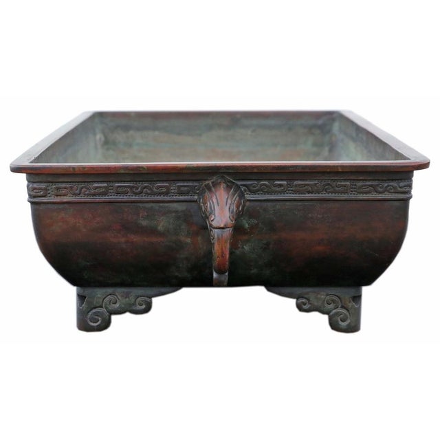 Antique Japanese Suiban Ikebana Jardinere, 1880s For Sale - Image 4 of 10