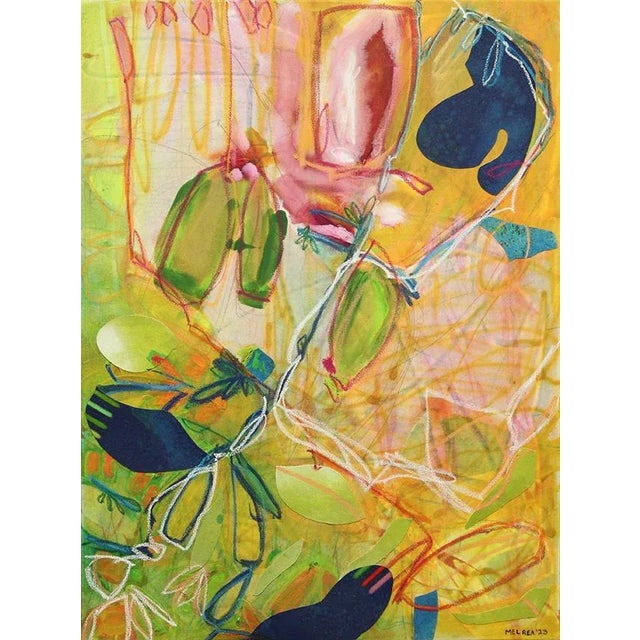 "A Most Unusual Plan" Original Abstract Expressionist Painting by Mel Rea For Sale