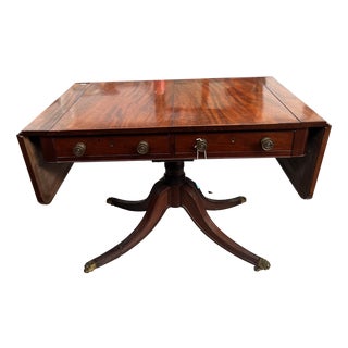 Antique Mahogany Drop Leaf Table, 1890s For Sale