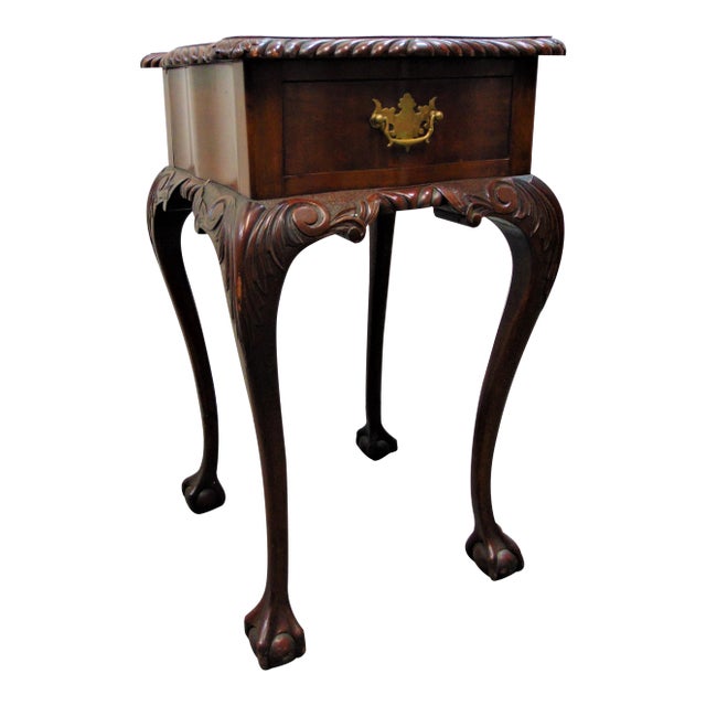 Late 19th Century Centennial Chippendale Carved Nightstand For Sale