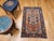 Antique Persian Heriz Serapi Rug, Hand-Knotted Wool, Geometric Pattern, Brick-Red & Blue, 3x3 For Sale - Image 12 of 13