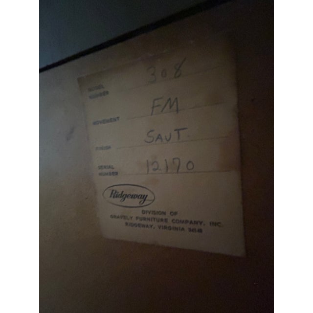 1970s Ridgeway Oak Grandfathers Clock For Sale In New York - Image 6 of 6