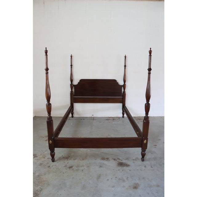 Henkel Harris Mahogany Double Poster Bed Chairish