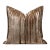 Vintage Brown Velvet Striped Throw Pillow - 18 Inches For Sale