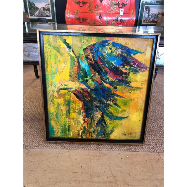 Original Contemporary Oil Painting of Eagle For Sale - Image 9 of 9