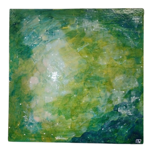 "Shimmer, Shallow, Shine" 2019 Acrylic Abstract Painting