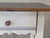Antique Pine Nightstands Painted White With Gray Banding and Black Tops - A Pair For Sale - Image 17 of 17