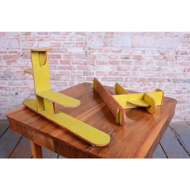 Czech Art Deco Flower Stands in Lacquered Wood, 1930s, Set of 2 For Sale - Image 14 of 16