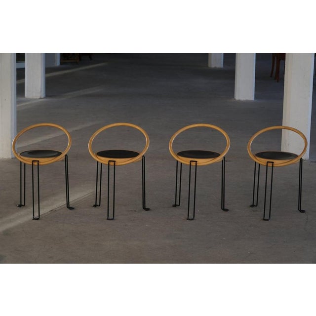 Sculptural Oblado Dining Chairs by Børge Lindau, 1970s, Set of 4 For Sale - Image 3 of 18