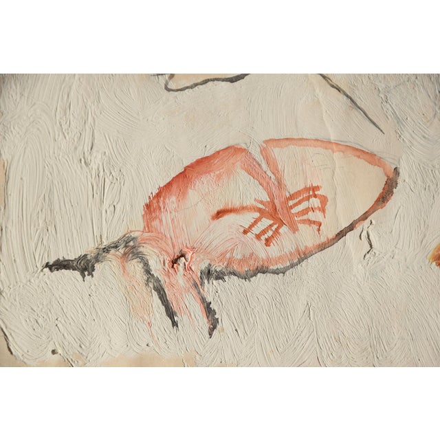 Hans Mendler, Three Butterflies, 1980, Mixed Media, Framed For Sale - Image 9 of 12