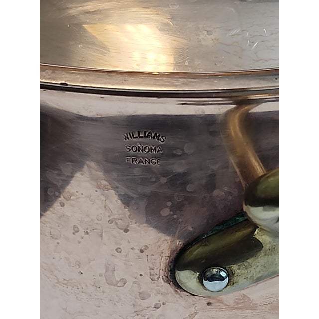 Vintage Mauviel Williams Sonoma Ten Inch Lidded Copper Stew Pot For Sale In Atlanta - Image 6 of 6