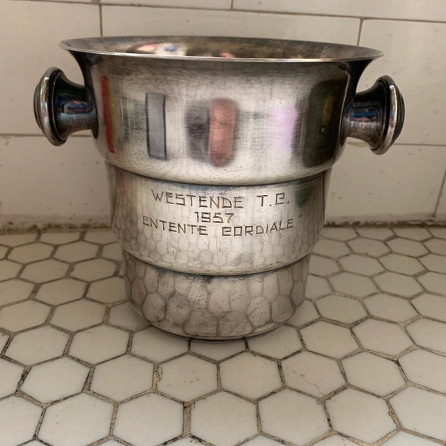Mid Century Silver Engraved Mini Champagne Bucket 1957 For Sale - Image 12 of 12