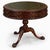 English Leather Top Georgian Style Mahogany Drum Table With Ball & Claw Feet For Sale - Image 4 of 5