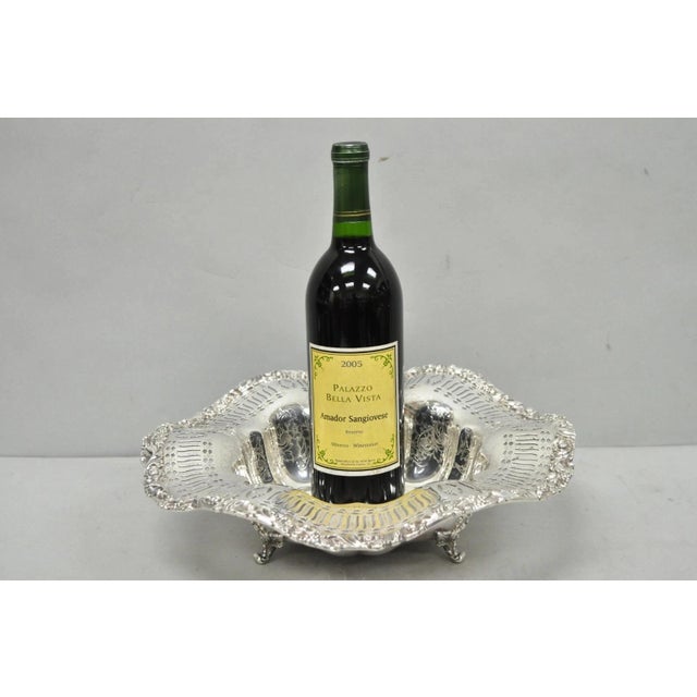 Early 20th Century Webster Wilcox 3236c International Silver Plated Scalloped Centerpiece Bowl For Sale - Image 18 of 18