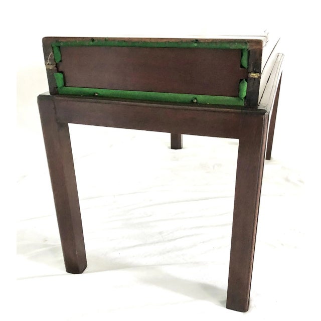 English Late 19th Century English Mahogany Bagatelle Game Case Table on Stand For Sale - Image 3 of 12