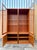 Wood A Pair of Mid-Century Modern Danish Lighted Curio Display Cabinets by Sun Cabinet. Circa 1970s For Sale - Image 7 of 18