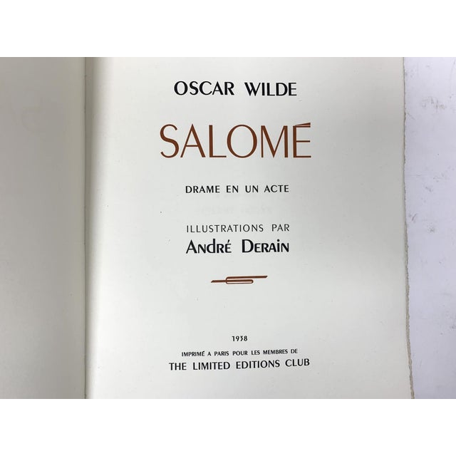 Black Rare Signed Limited Edition 1938 Oscar Wilde Salome - Illustrated by André Derain & Aubrey Beardsley (Limited Editions Club) For Sale - Image 8 of 18