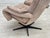 Danish Swivel Armchair in Beige Furniture Fabric, 1970s For Sale - Image 15 of 18