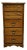 Bassett Furniture Heritage Oak Country French 26" Lingerie / Jewelry Chest With Fold-Down Mirror 2288-259 For Sale