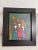 1990s Danish Modern Folk Art Style Canvas Print, Framed For Sale In West Palm - Image 6 of 6