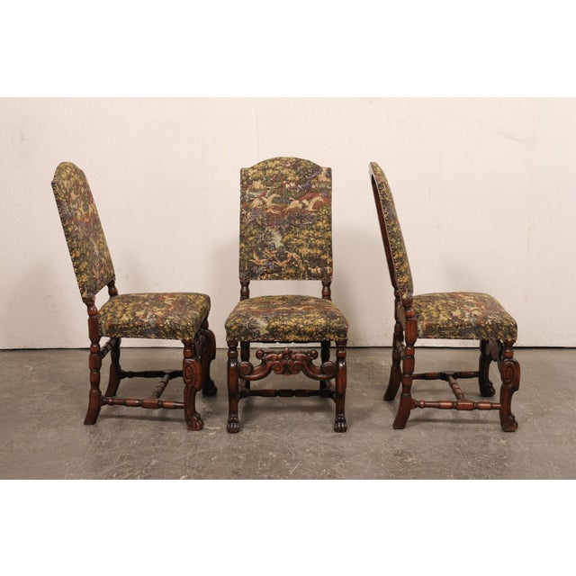 Early 20th Century Early 20th Century French Renaissance Style Side Chairs - Set of 6 For Sale - Image 5 of 10