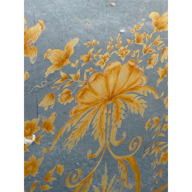 John Richards Églomisé Antiqued Giltwood Mirror For Sale In New York - Image 6 of 8