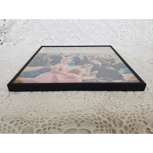 Mid-Century Modern 1950s Framed Cocktail Party Sing Along Record For Sale - Image 3 of 4