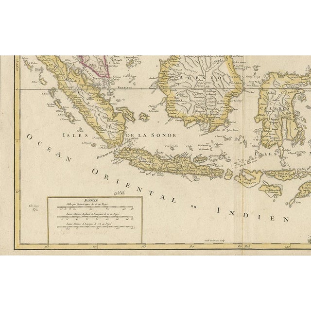 Antique Map of the Indonesian and Philippine Archipelagos by R. De Vaugondy For Sale - Image 5 of 9