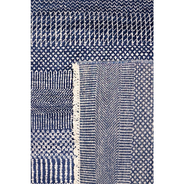 2020s Pasargad Home Transitional Navy Area Rug, 10' 0'' X 13' 9'' For Sale - Image 5 of 6