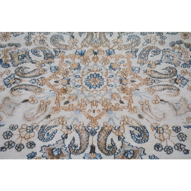 1960s Vintage Knotted Wool Rug, 9'6''x13'8'' For Sale - Image 5 of 6