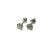 14 Karat White Gold Diamond Stud Earrings - 2 Pieces For Sale In New York - Image 6 of 9