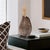 Metal Organic Grooved Teardrop Aluminum Vase For Sale - Image 7 of 10