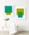 Mid-Century Modern The Interaction of Green and Teal Fine Art Print 20" X 24" by Liz Roache For Sale - Image 3 of 6