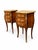 Louis XV Bedside Tables with Floral Marquetry, 1890s, Set of 2 For Sale - Image 4 of 11