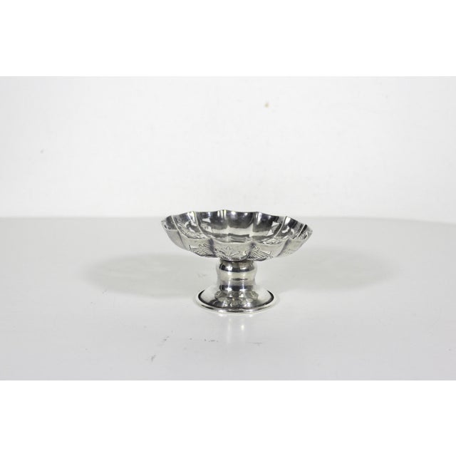 Victorian 1910 Victorian Silver Plate Phoenix and Shield Ring or Candy Dish English Silverplate For Sale - Image 3 of 16